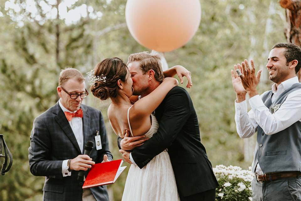 Wedding kiss