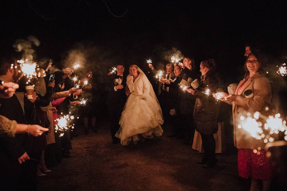 Sparkler sendoff