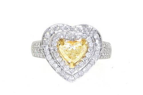 18K White Gold Heart Shape AGI Certified 0.84ct Diamond Engagement Ring Center Natural Yellow Diamond Weight: 0.84 caratsAGI Certified Report # DR160102709Clarity : SI3Side Diamonds Weight : 0.76 caratColor GH  Clarity : SI2Ring Size: 6.5Total Weight: 8 gramsORD-RWR475Sku: 11005483Product Link: http://shinjewelers.com/18k-white-gold-heart-shape-agi-certified-d0-84ct-diamond-engagement-ring-11005483/