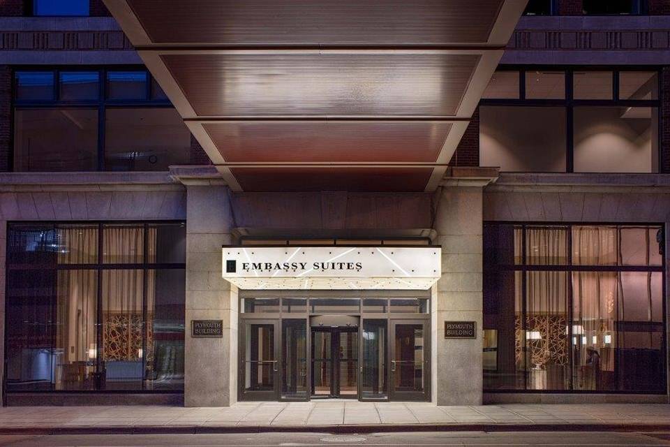 Front view of the hotel