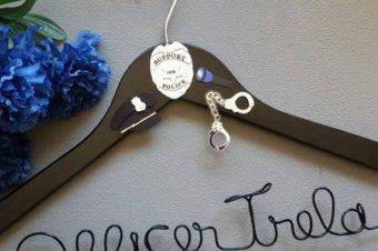 Personalized Officer hanger