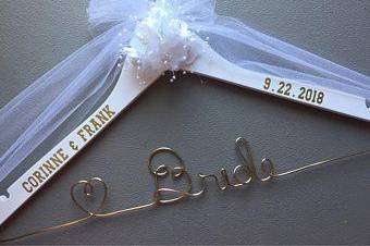 Personalized Bridal with names/date of wedding