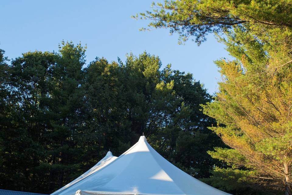 Outdoor tent setup