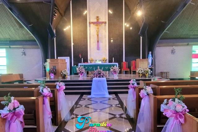 Flores para iglesia boda