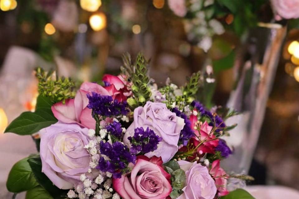 Ramo de novia morado
