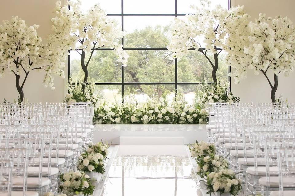 Ceremony floral trees