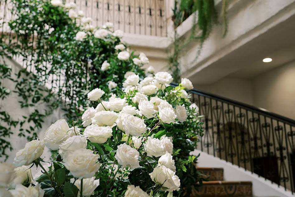 Floral stairs