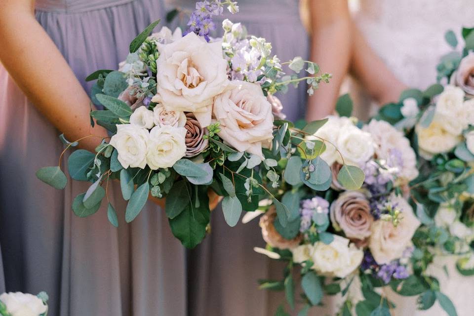 Bridesmaid bouquets