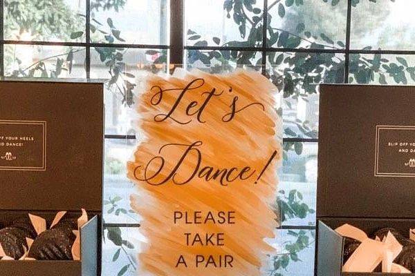 Let's Dance Rescue Flats Sign
