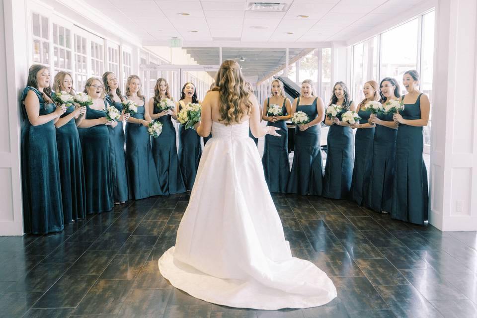 Pure joy with the bride tribe.