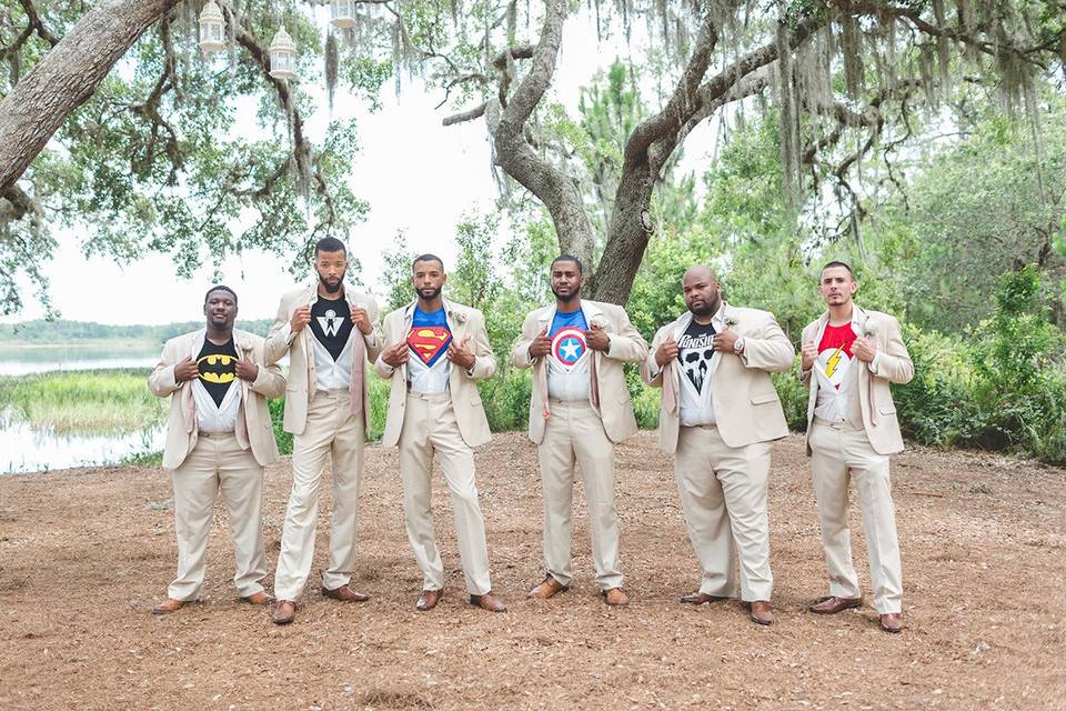Outdoor Wedding - Super Heros