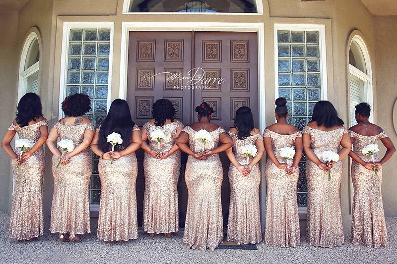 When your bridesmaids show up in style