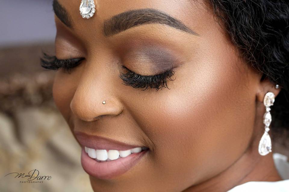 Bridal makeup by blush