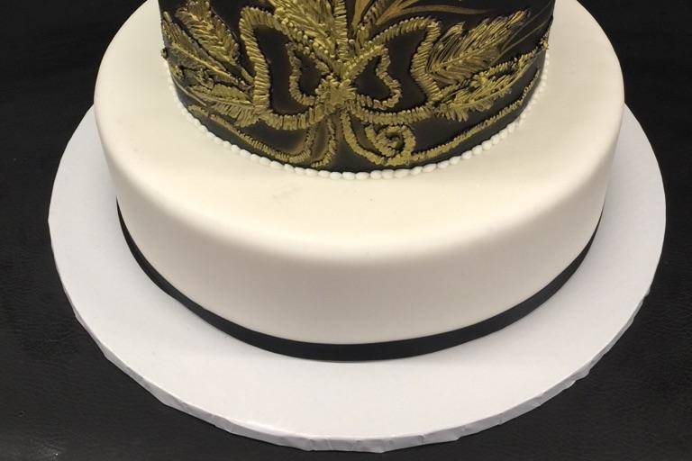 Gold leaf cake