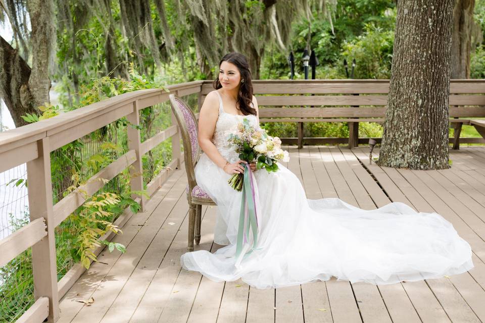 Sitting bride