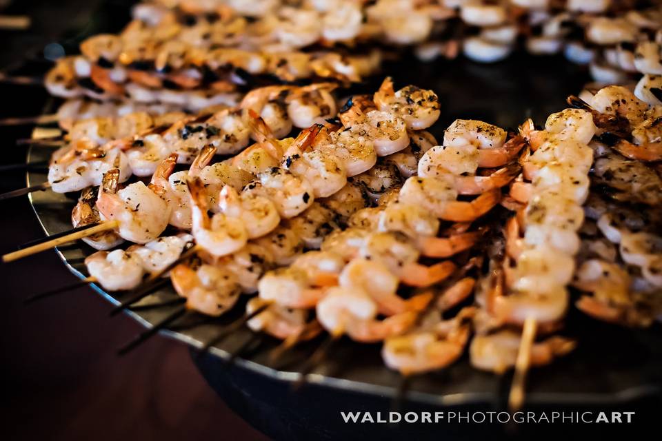 Shrimp skewers