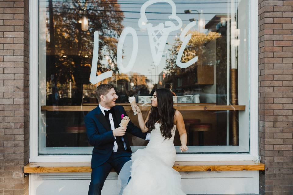 Couple by the window