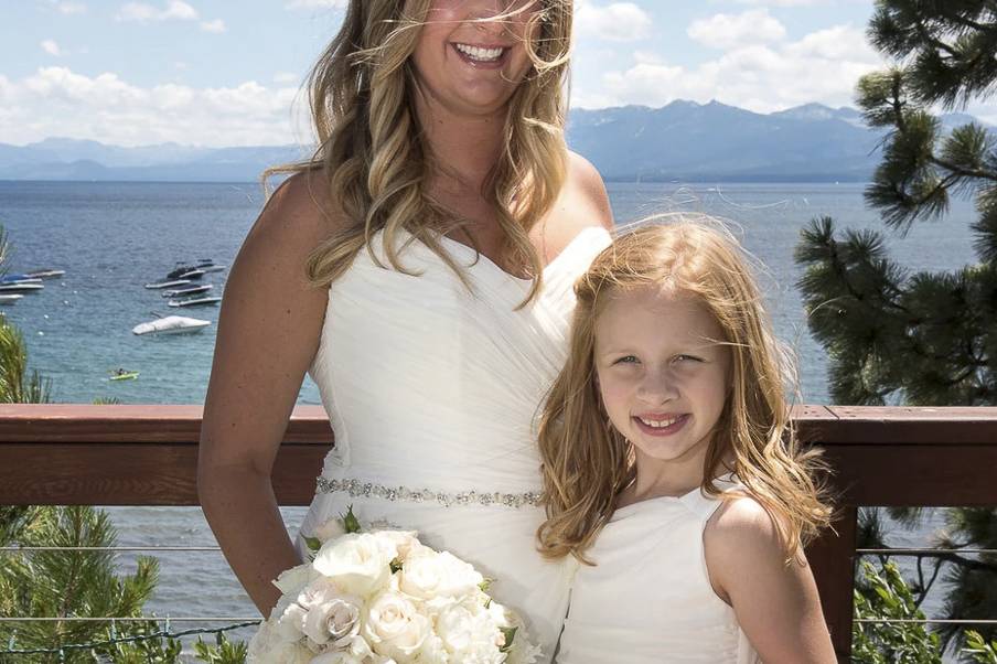 Bride & Flower Girl