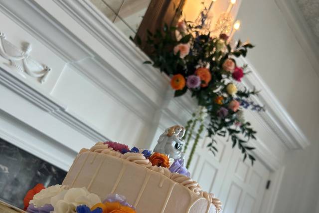 Kristen Cake and Fireplace