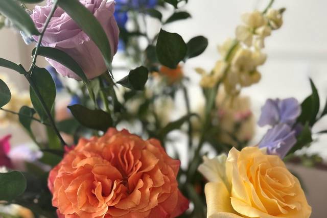 Orange, Yellow and Pink