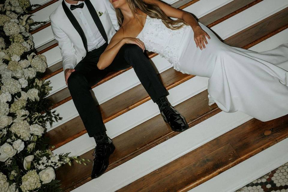 Lauren-Hydrangea Staircase
