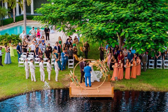 Lake side ceremony