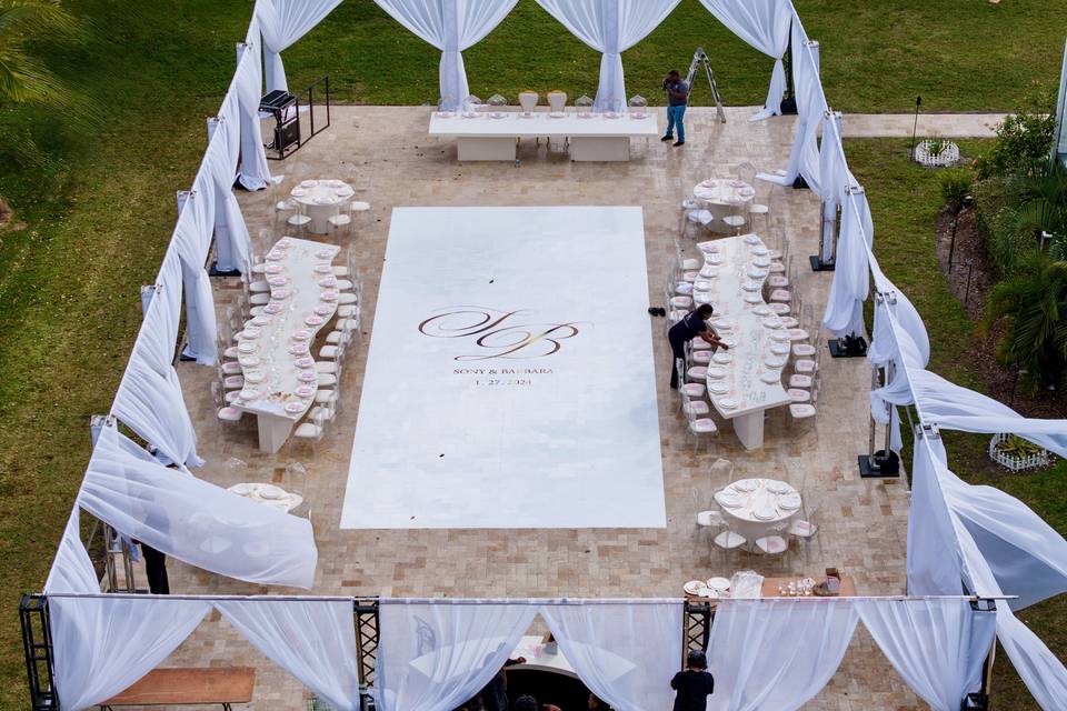 Draped Reception
