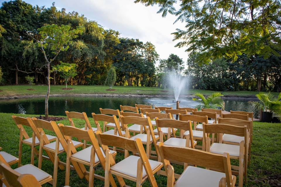 Wedding ceremony space