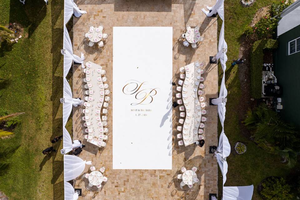 Draped Reception