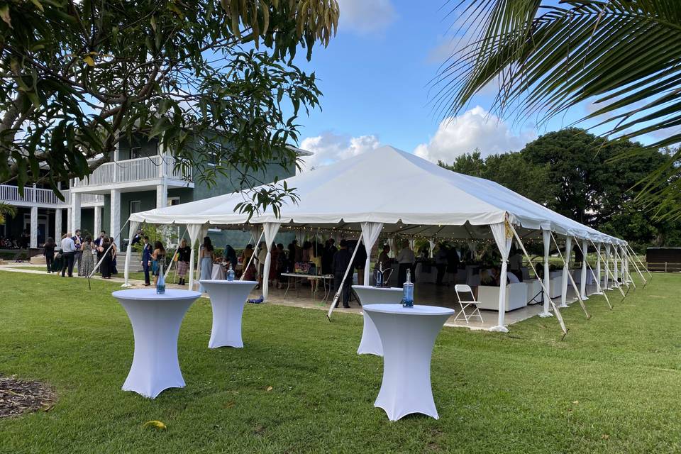 Outdoor reception space