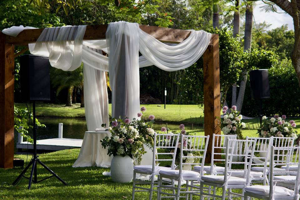 Lake side ceremony