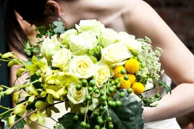 Yellow and Green Bouquet. Photography by Jacob Arthur Photography