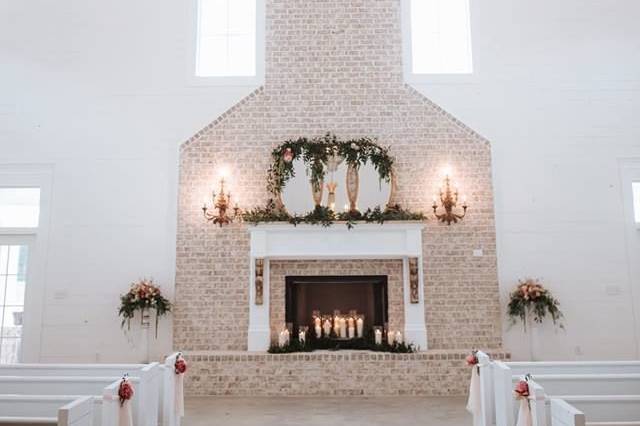 Wedding ceremony area