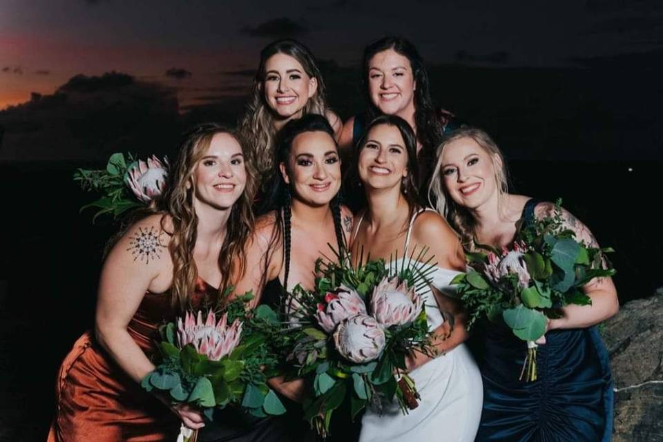 Bride & Bridesmaids