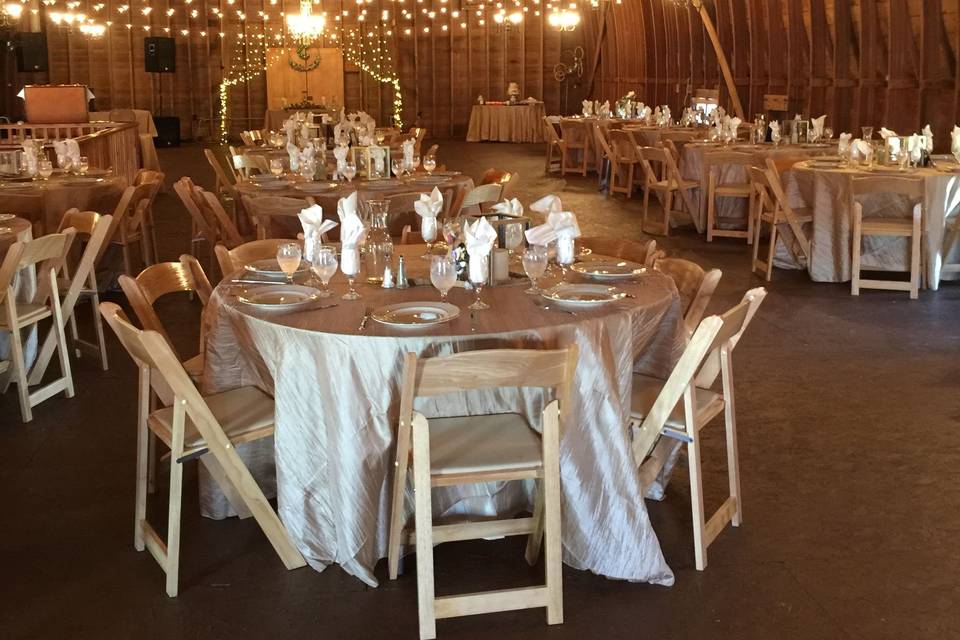 Reception tables