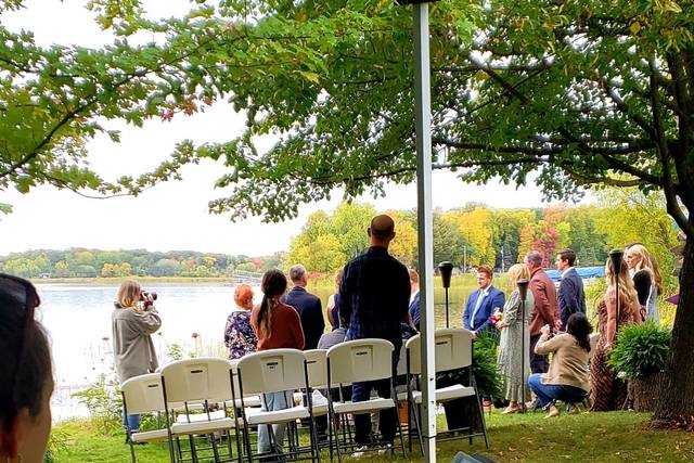 A sweet, private wedding