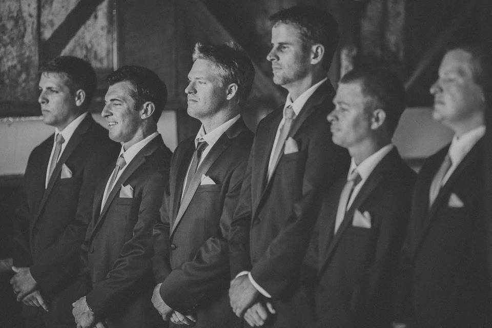 Groom and groomsmen