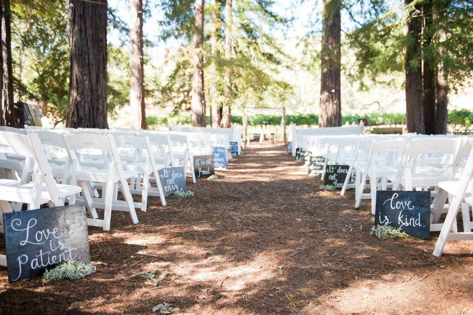 Redwoods ceremony