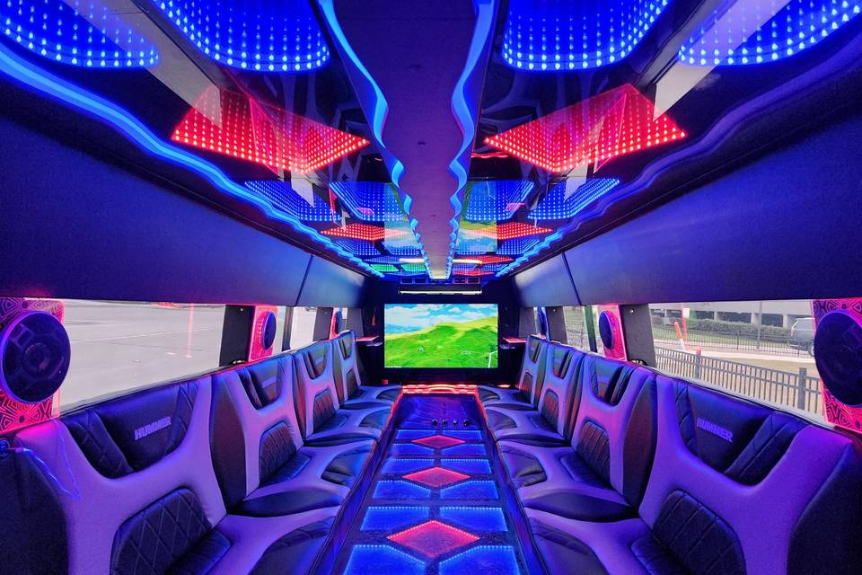 Hummer Limousine interior