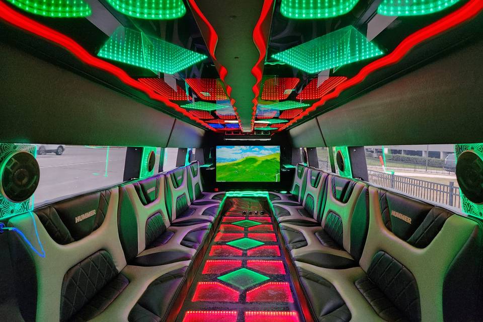 Hummer limousine Interior