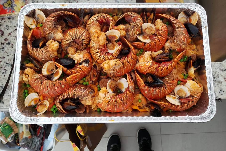 Lobster Paella