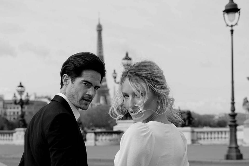 Parisian wedding, NYC photo