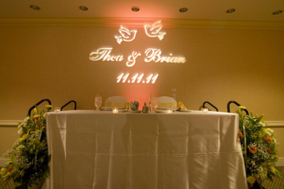 Custom Wedding Projection