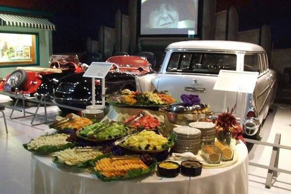 Buffet table