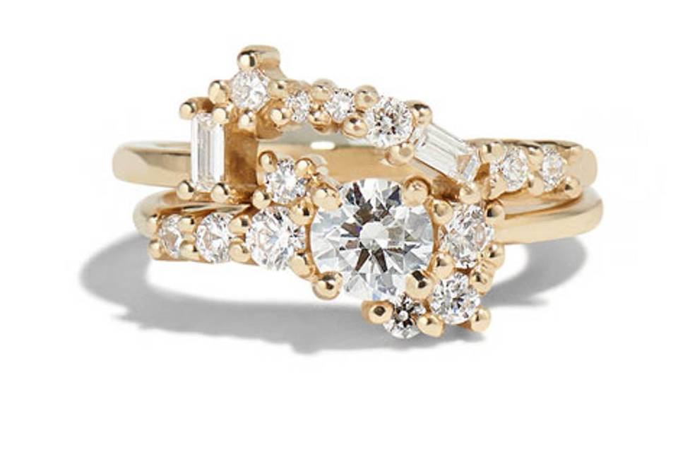 Burst Cluster Diamond Ring