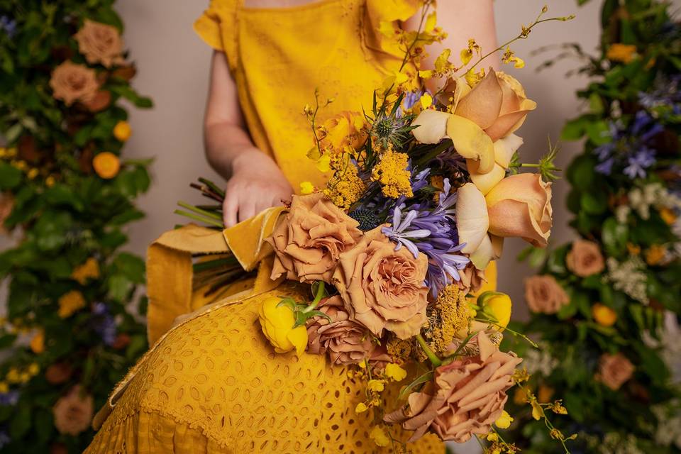 Yellow and Blue Bouquet