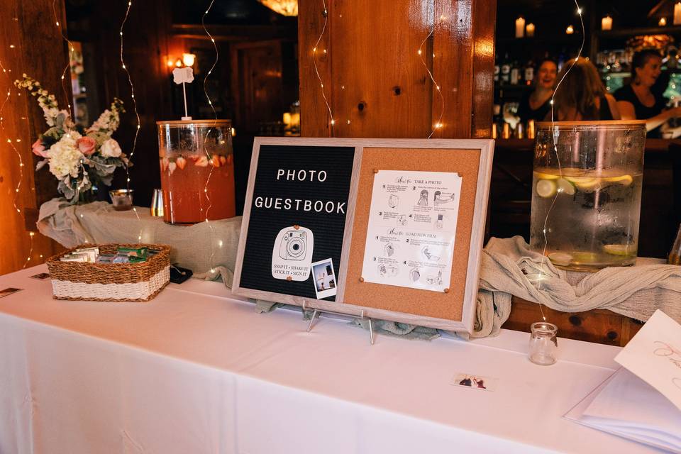 Photo Guest Book Station