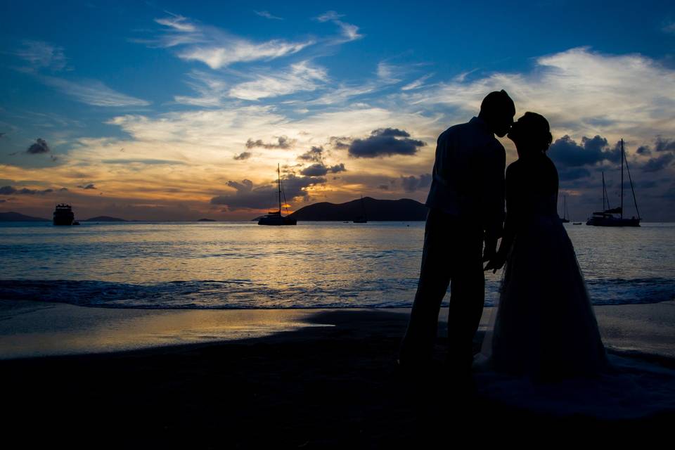 BVI Wedding Sunset Moment