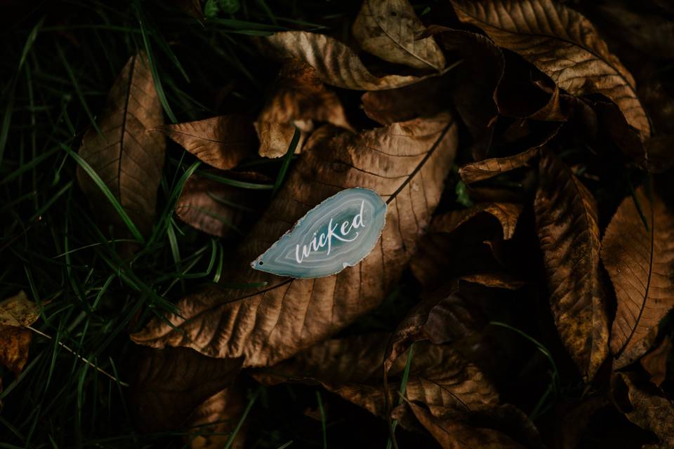 Unique Place Cards - Agate