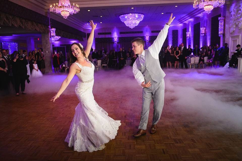 Couple first dance